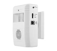 Xiuganpo Sensor de Bienvenida por Infrarrojos 16 Música Sensor de Movimiento IR Tienda Alarma de Entrada Al Hogar, Detector con Alta Sensibilidad y ángulo de Monitoreo Ajustable, Adecuado para Uso