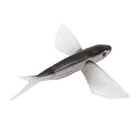 Xiuganpo Señuelo de Pesca Cebo Artificial de Silicona Suave para Pesca en Barco de Agua de Mar Color Brillante 1 Paquete (Black)