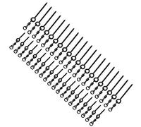 Xiuganpo Señuelos de Gancho de Rotación Duraderos con Anillo de Pesca de Carpa de Acero Inoxidable para Pescadores 20 Unids/Bolsa