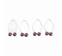 Xiuganpo Smile Beauty Dimple Maker Práctico Entrenador de Hoyuelos para la Cara, 2 Pares de Clips para Hoyuelos para Añadir Encanto a su Sonrisa (rojo oscuro)