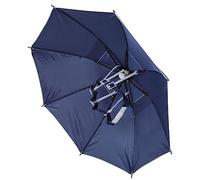 Xiuganpo Sombrero Paraguas, 2 Piezas Plegable Manos Libres Doble Protección Solar contra la Lluvia Ventilación A Prueba de Viento con Comodidad Ajustable para Acampar Pesca Senderismo Actividades Al