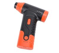 Xiuganpo Soplador de Polvo Eléctrico Profesional, Ventilador de Mano con Velocidad de Aire Ajustable para Coches, Fuego de Pícnic Al Aire Libre, Batería de 5000mAh (naranja negro)