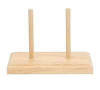 Xiuganpo Soporte de Bobina para Hilo de Bordar de Madera, Estante de Almacenamiento de Eje de Costura Liviano para Entusiastas del Bricolaje, Organizador de Hilo Fácil de Usar, 2 Bobinas Incluidas