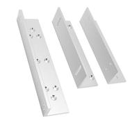 Xiuganpo Soporte de Cerradura Electromagnética, Soporte Z con Fuerza de Sujeción de 180 Kg, en L con a Juego de Aleación de Aluminio para Puerta Interior, Tienda de Oficina Residencial