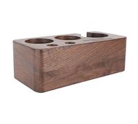 Xiuganpo Soporte de Madera Duradero para Estación de Manipulación de café para el Hogar, Cafetería, Soporte de Apisonamiento de Filtro de café de Nogal para Cocina de Barista, 1 Estación de (58MM)