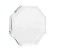Xiuganpo Soporte de Pegamento para Pestañas de Vidrio, Herramienta Reutilizable Transparente para Injerto de Pestañas en Salones de Belleza y Uso Personal, 6,2 X 1,2 Cm