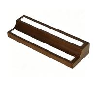 Xiuganpo Soporte para Púas de Guitarra, Estante de Almacenamiento de Púas de Madera de 7,8x2,6x1,2 Pulgadas con 2 Pistas Ranuradas y Forro de Terciopelo Blanco, Organizador de de (Grande)