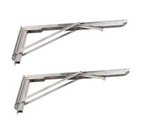 Xiuganpo Soportes de Estante Plegables Montados en la Pared Función Duradera para Estación de Lavandería Soporte de Ahorro de Espacio para Garaje Cocina Acero Inoxidable