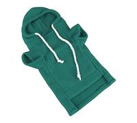 Xiuganpo Sudadera Linda y Cálida para Hurón para Mascotas, Sudadera con Capucha para Animales Pequeños, Fiesta Diaria, Chinchilla, Conejo, Gato, Poliéster (Green)