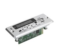Xiuganpo Tablero Decodificador Bluetooth Universal con Llamadas Manos Libres para Tablero de Reproductor de Música MP3 de (Silver)