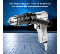 Xiuganpo Taladro Neumático Tipo Pistola con Engranaje Endurecido Estable para Perforar Muebles, Mantenimiento de Maquinaria, Roscado - Taladro Neumático 1/2 para Amoladora de Grabado, 700 Rpm