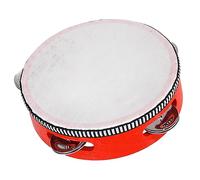 Xiuganpo Tambor de Pandereta para Niños, Instrumento Educativo de Música de Sonido Agradable de Madera Maciza de Primera Calidad para Parque Infantil, Reuniones Familiares (20,3 cm/8 pulgadas)