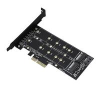 Xiuganpo Tarjeta Adaptadora PCI-E 4X a M.2 NVMe SSD de Interfaz Dual para una Transmisión de Datos Eficiente y Expansión del Almacenamiento
