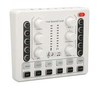 Xiuganpo Tarjeta de Sonido en Portátil Chip de Cuatro Núcleos Avanzado Tarjeta Mezcladora de Sonido Que Cambia de Voz para Mezclador DJ, Mezclador de Podcast, para, para Interruptor, Batería de