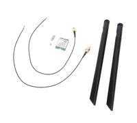 Xiuganpo Tarjeta Inalámbrica RTL8852BE M.2 1800Mbps WiFi6 2,4GHz/5GHz Adaptador USB de Banda para Conexión de Red Rápida, Soporte, Antena Incorporada, Junta, Tornillo (Antenas externas)