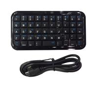 Xiuganpo Teclado Bluetooth, Teclado de Computadora de Modo Dual con Cable de 300 MA con Teclas Silenciosas, Diseño Ultracompacto, de Viaje Pequeño para Computadora Portáti (Negro retroiluminado)