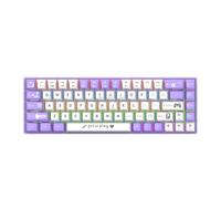 Xiuganpo Teclado Mecánico con Cable, 68 Teclas RGB Retroiluminado Teclado Compacto para Juegos Interruptor Azul Teclas de Doble Color, Pequeño y ágil, ABS, Diseño Fresco y (Interruptor Azul -