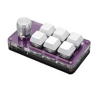 Xiuganpo Teclado para Juegos con una Sola Mano, Mini Teclado Multifuncional, Tecla de Acceso Directo Programable para Pruebas de Laboratorio del, 1 Mini, 1 Línea de Conexión
