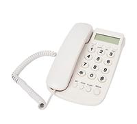 Xiuganpo Teléfono Empresarial de Hotel Preciso, sin Identificador de Llamadas, con Función Flash para Colocación en Escritorio o Pared, Teléfono Familiar Que Ahorra Energía para Oficina de Hotel