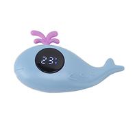 Xiuganpo Termómetro de Baño para Bebés Monitor de Temperatura Digital con Diseño de Ballena Lindo para Bebés - Material ABS Seguro con Batería Impermeable (BLUE)