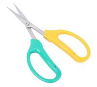 Xiuganpo Tijeras para Bonsái de Hoja Curva de Acero Inoxidable con de PVC Antideslizante, para Poda de Frutas y Materiales Medicinales, 6,3 Pulgadas