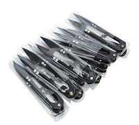 Xiuganpo Tijeras para Hilo de Resorte, 12 Piezas, Cortador en Forma de U de Acero con Alto Contenido de Carbono para Herramienta de Costura DIY de Punto de Cruz, Diseño Compacto de 4,3x0,9 Pulgadas