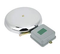 Xiuganpo Timbre eléctrico: Timbre Escolar de Acero Inoxidable que No Produce Chispas, 250 Mm CA 220 V, Sonido Duradero y Potente para Aulas