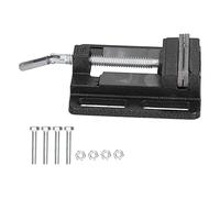 Xiuganpo Tornillo de Banco con Prensa de Taladro Plano, Mini Tornillo de Banco Fuerte para Mantenimiento Mecánico del Hogar, de de Mesa de Alto Rendimiento para la Industria de 6,1x5,5 Pulgadas