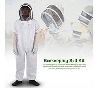 Xiuganpo Traje Protector de Apicultura Profesional, Mono Transpirable de Algodón con para Visitas a Granjas de Apicultores (XXL)