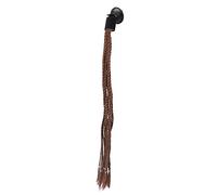 Xiuganpo Trenzas de Rastas de de Caballo para Casco de Motocicleta con Degradado Colorido para una Decoración Elegante, con Ventosa para una Fácil Fijación, Hechas de Fibra de Alta Temperatura para