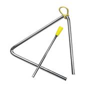 Xiuganpo Triángulo de Metal de con Delantero Fácil Operación Instrumento Musical de Percusión Manual para Niños Equipo de Música de Conjunto Educativo (6 pulgadas (153 mm de diámetro interior, 5 mm