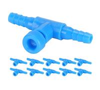 Xiuganpo Válvula de Aire para Acuario, Conector en T de 3 Vías con Control de Flujo de Aire Ajustable para Manguera de 4 Mm y 0,2 Pulgadas, Regulador de Oxígeno para Pecera, Accesorio para Bomba de