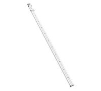 Xiuganpo Varilla de Nivelación Varilla de Nivelación Telescópica de 3000 Mm de 3 Secciones con Nivel de Burbuja y Botón de Bloqueo, de Grado de Aluminio para Mejoras del Hogar de