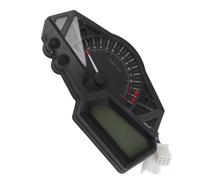 Xiuganpo Velocímetro Tacómetro Cuentakilómetros LCD para Motocicleta, Pantalla LCD Grande, 199 Km/h, 15000 RPM, para 300 2 4 Cilindros