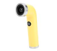 Xiuganpo Ventilador de Mano sin Aspas, Ventilador de Refrigeración Portátil Recargable Tipo C de 3000 MAh con Pantalla Digital Inteligente, 100 Ajustes de Velocidad, para Viajes (YELLOW)