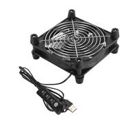 Xiuganpo Ventilador de Refrigeración para Computadora Alimentado por USB de Velocidad Ajustable de 140 Mm Ventilador de Repuesto de 5 V 2800 RPM para Equipos Solares Electrodomésticos Entorno de