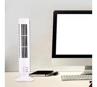 Xiuganpo Ventilador de Torre sin Aspas, Ventilador de Escritorio USB de 2 Velocidades con Simulación de Viento Natural, para Dormitorio, Hogar y Oficina (WHITE)