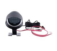 Xiuganpo Voltímetro Digital de Temperatura del Agua, Apariencia Redonda, Ajuste Universal para Automóvil, Motocicleta, Materiales de Primera Calidad
