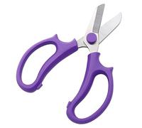 Xiuganpo Xiuganpo Tijeras de Floristería de Agarre Cómodo, Hojas Incisivas, Pequeñas y Ligeras de Acero Inoxidable para Podar Flores, Tijeras de Jardín para Jardinería Doméstica, 1x Morado