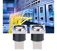 Xiuganpo YT Conector de ángulo Recto RJ45, Paquete de 2, Enchufe de Aviación Ethernet Industrial Ignífugo, Acoplador Cat6 RJ45 Impermeable IP67 Hembra a Hembra, Adaptador de Separación Macho a de 8