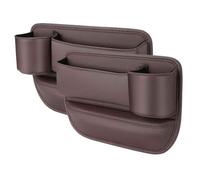XIUKANGNB Organizador Relleno Huecos Asiento para Fiat 500L 500s 500x Ranch Bravo, Cuero PU Consola Portavasos Bolsillo Lateral Caja Almacenamiento Accesorios,A/Brown