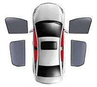 XIUKANGNB Parasol Coche para Jeep Robin Hood Wrangler 4Doors 2019-2023, Magnético Parasoles Ventana Laterales Delantera Trasera Protección UV Sombreado Transpirable Accesorios,D/4 Window Doors