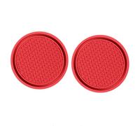 XIULANJIAYOU Posavasos para Coche para BMW X1 X2 X3 X4 X5 X6 X7, Antideslizantes Portavasos Almohadilla Goma Consola Central Soporte Vasos Interior Accesorios,E/Red