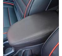 XIULANJIAYOU Reposabrazos Coche para Ford Escort 2015-2019, Almohadilla Consola Central de Cuero PU Apoyabrazos Funda Cojín Protector,Black Line