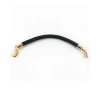 xiuling4568 - Juego de 2 asas de bolsa de piel sintética para mujer, reemplazo de correas, accesorios de bolsa tejidas para hacer usted mismo, correa de bolso de mano de repuesto, color negro