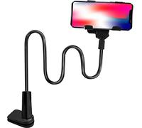 Xiumeso Soporte Movil, Soporte Móvil con Cuello de Cisne, Soporte Universal Teléfono Móvil, para Serie iPhone/Celulares Samsung/Huawei/Google Pixel y Más- Negro
