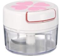 XIUNYIE Prensa de Ajos Picadora Manual de Jengibre, Picador de Ajo Portatil de Mano con Cuerda, Triturador Multifuncional para Verduras Nueces Chili Sin Ensudar, B, 9 * 7cm