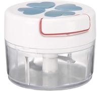XIUNYIE Prensa de Ajos Picadora Manual de Jengibre, Picador de Ajo Portatil de Mano con Cuerda, Triturador Multifuncional para Verduras Nueces Chili Sin Ensudar, a, 9 * 7cm