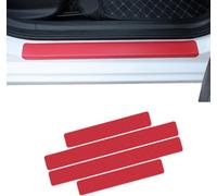 XIUNYIE Protector para umbral de Puerta, 4 Piezas, para Skoda Yeti 5L SUV 5 Puertas Batalla Corta 2014-2019 Fila Delantera, Adhesivo de Entrada para protección del Bord, A/Rojo, Normal