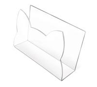XIUOYN Soporte para cartas, organizador de correo acrílico, soporte para sobres, soporte de almacenamiento de documentos de escritorio, ranura para almacenamiento de archivos
